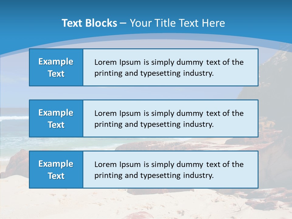Summer Scenic Vacation PowerPoint Template