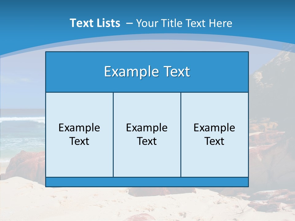 Summer Scenic Vacation PowerPoint Template