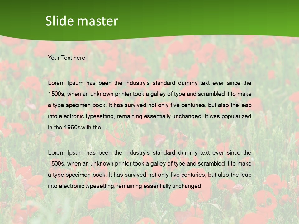 Growing War Bloom PowerPoint Template