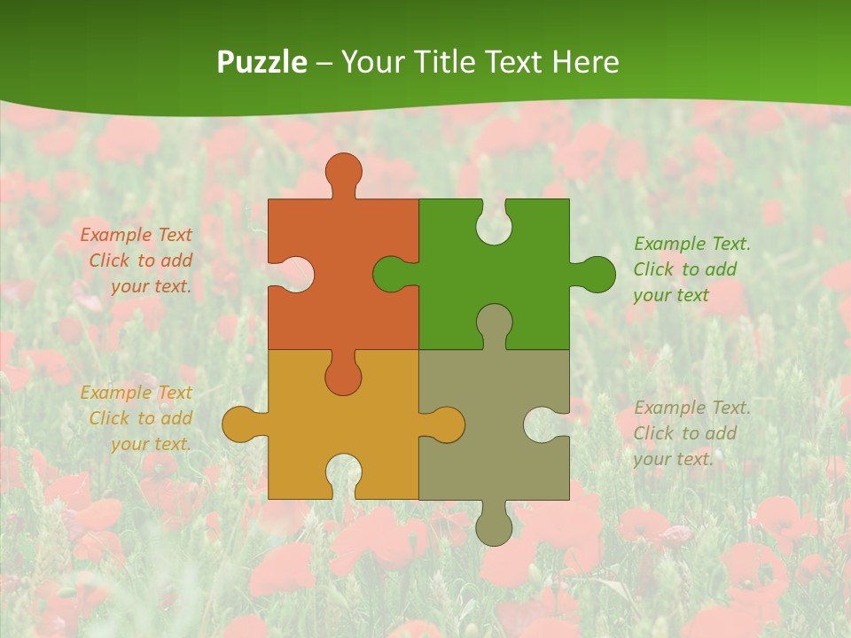 Growing War Bloom PowerPoint Template