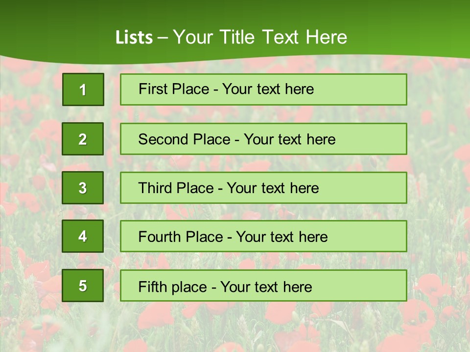 Growing War Bloom PowerPoint Template