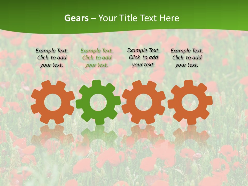 Growing War Bloom PowerPoint Template