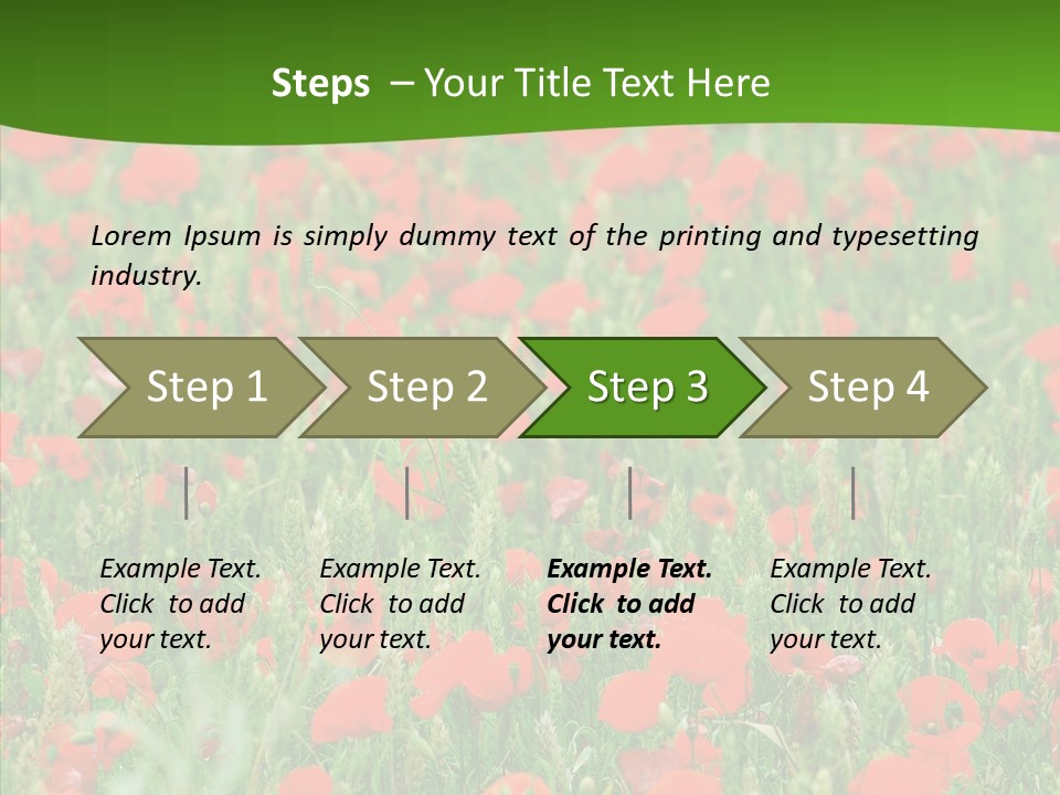 Growing War Bloom PowerPoint Template