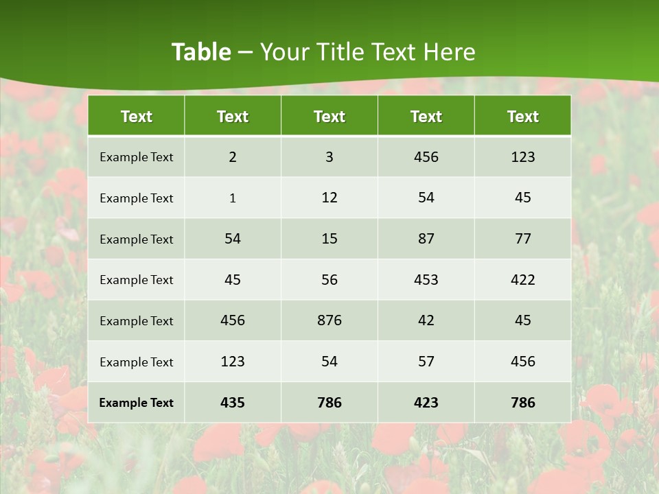 Growing War Bloom PowerPoint Template
