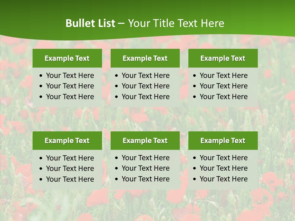 Growing War Bloom PowerPoint Template