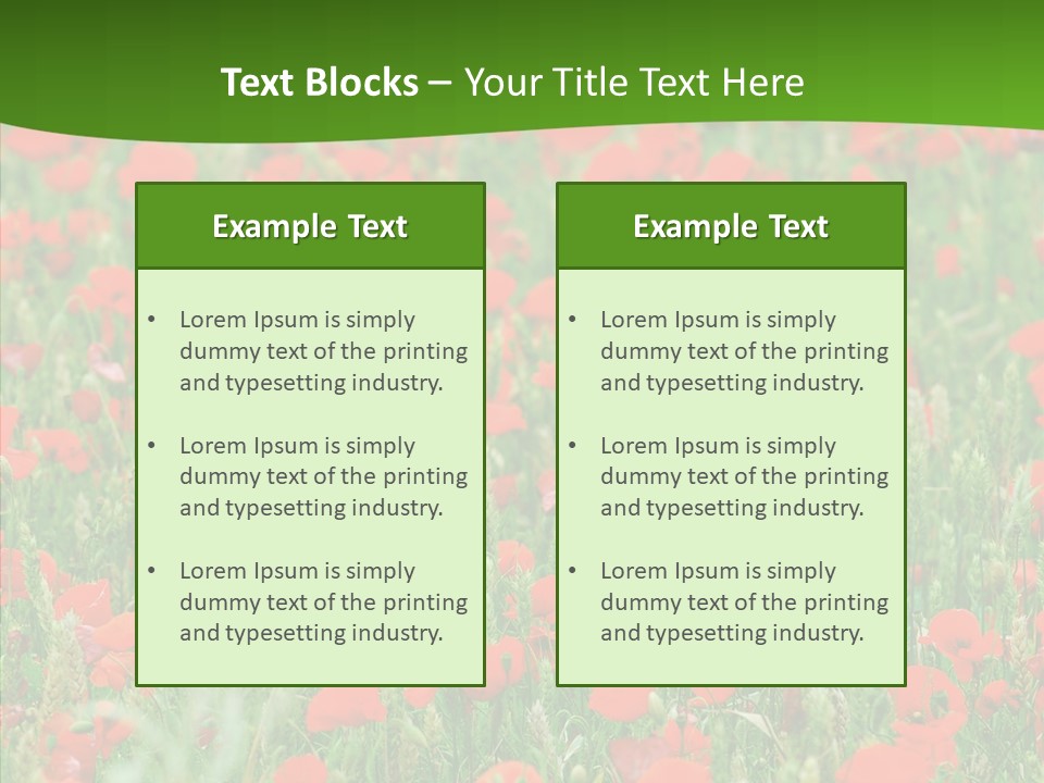 Growing War Bloom PowerPoint Template