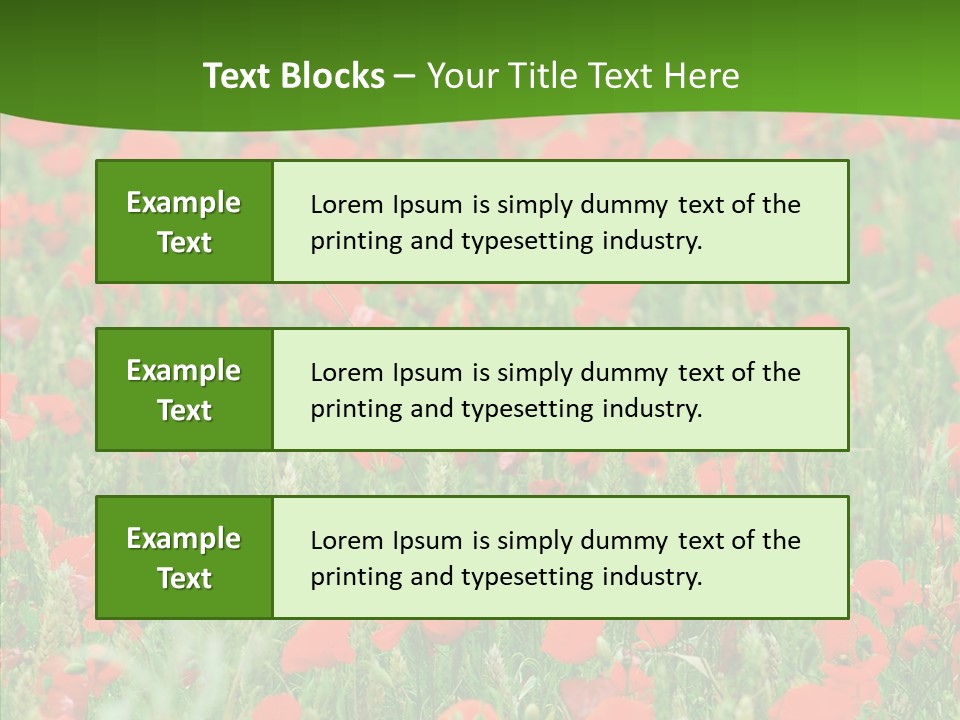 Growing War Bloom PowerPoint Template