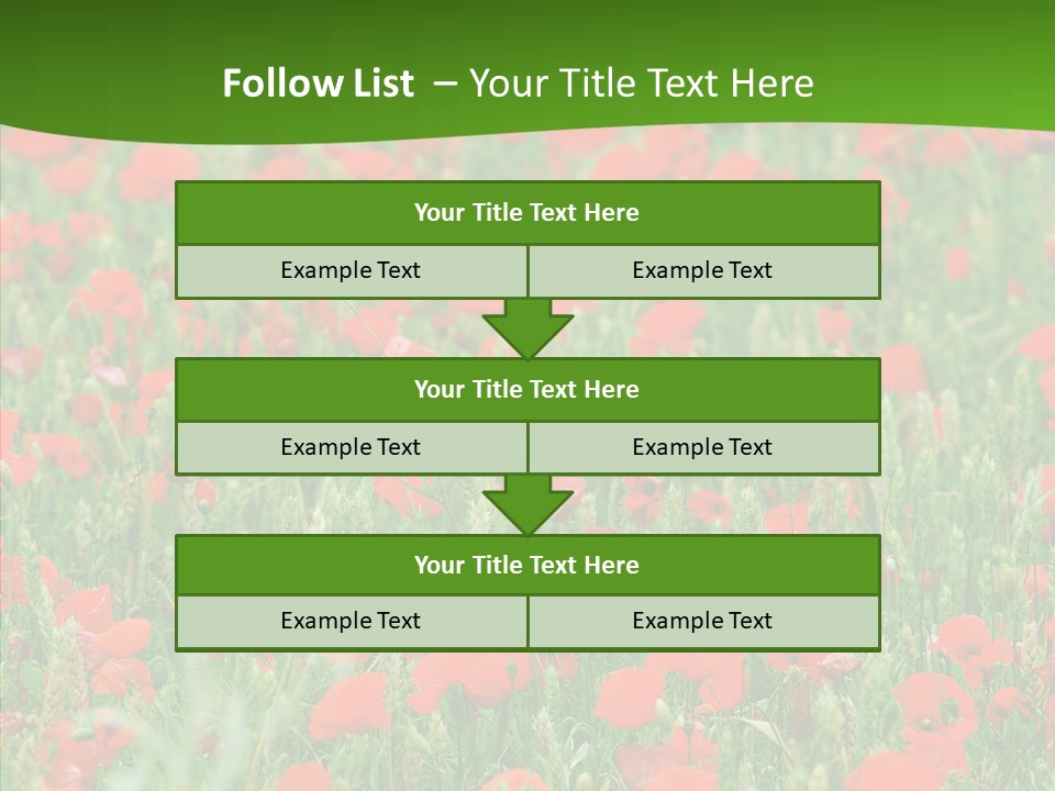 Growing War Bloom PowerPoint Template