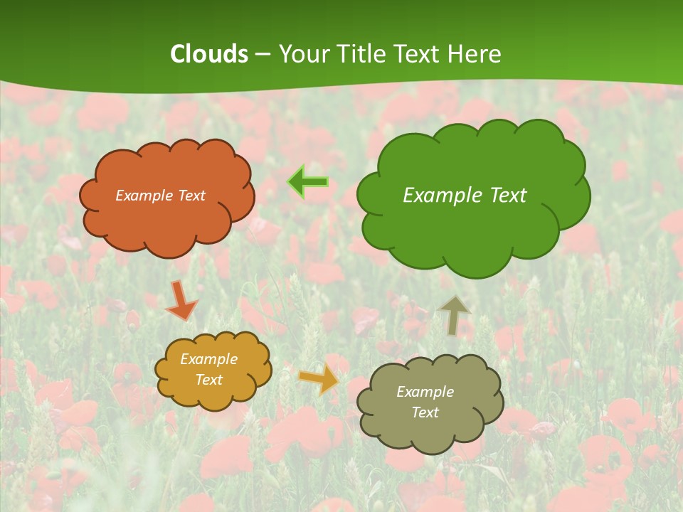 Growing War Bloom PowerPoint Template