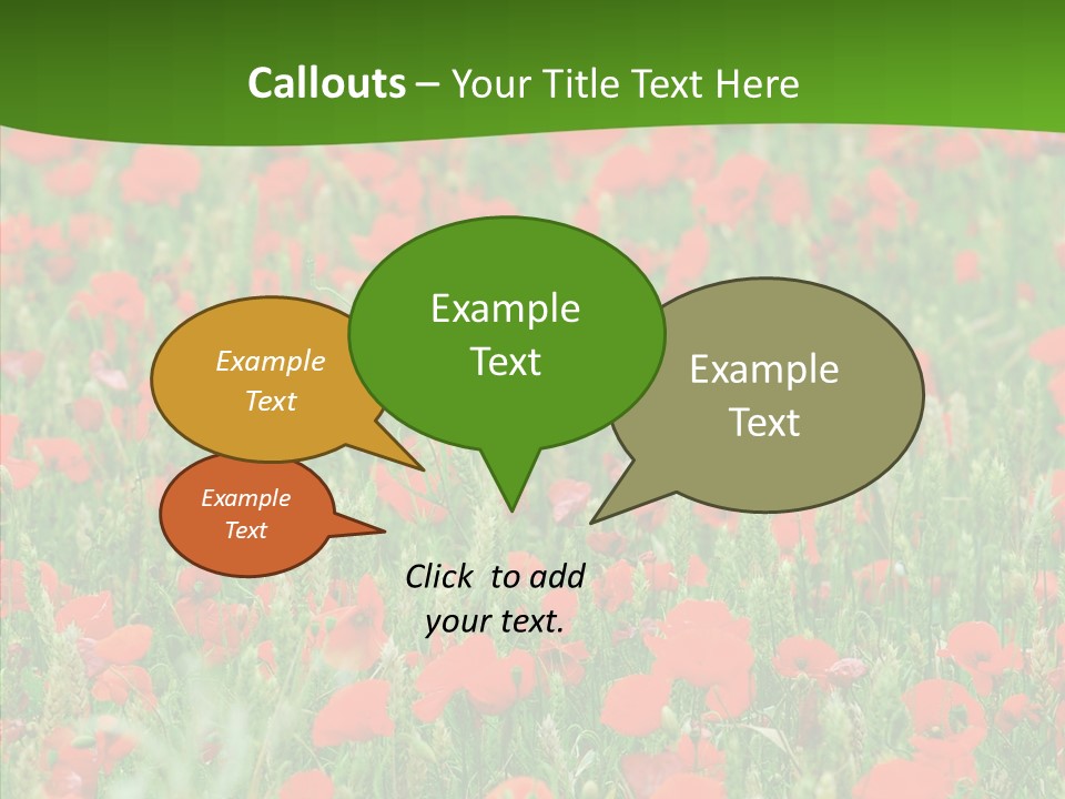 Growing War Bloom PowerPoint Template