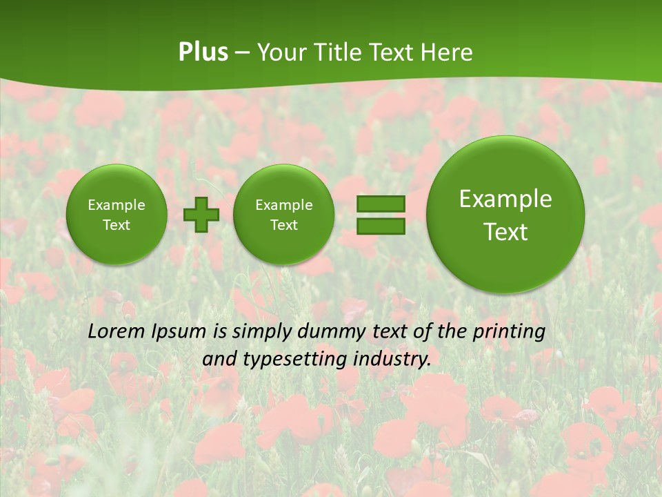 Growing War Bloom PowerPoint Template