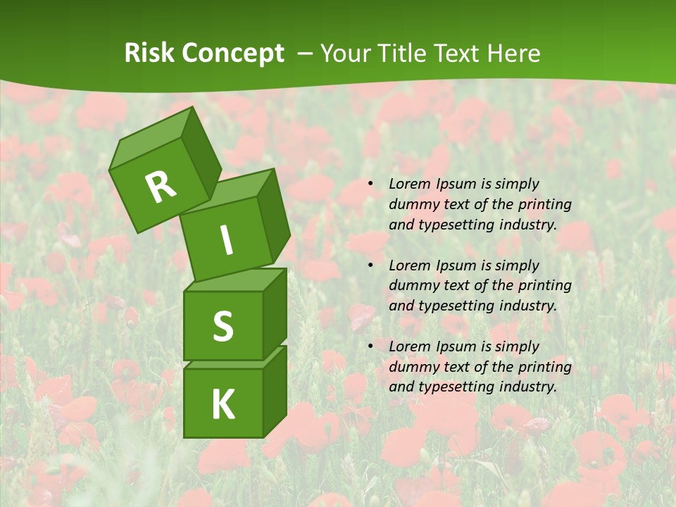 Growing War Bloom PowerPoint Template