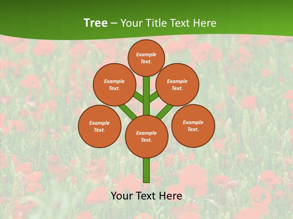 Growing War Bloom PowerPoint Template