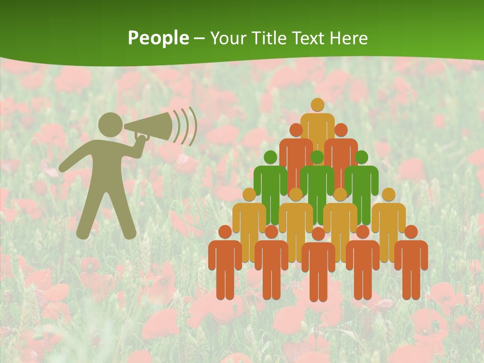 Growing War Bloom PowerPoint Template