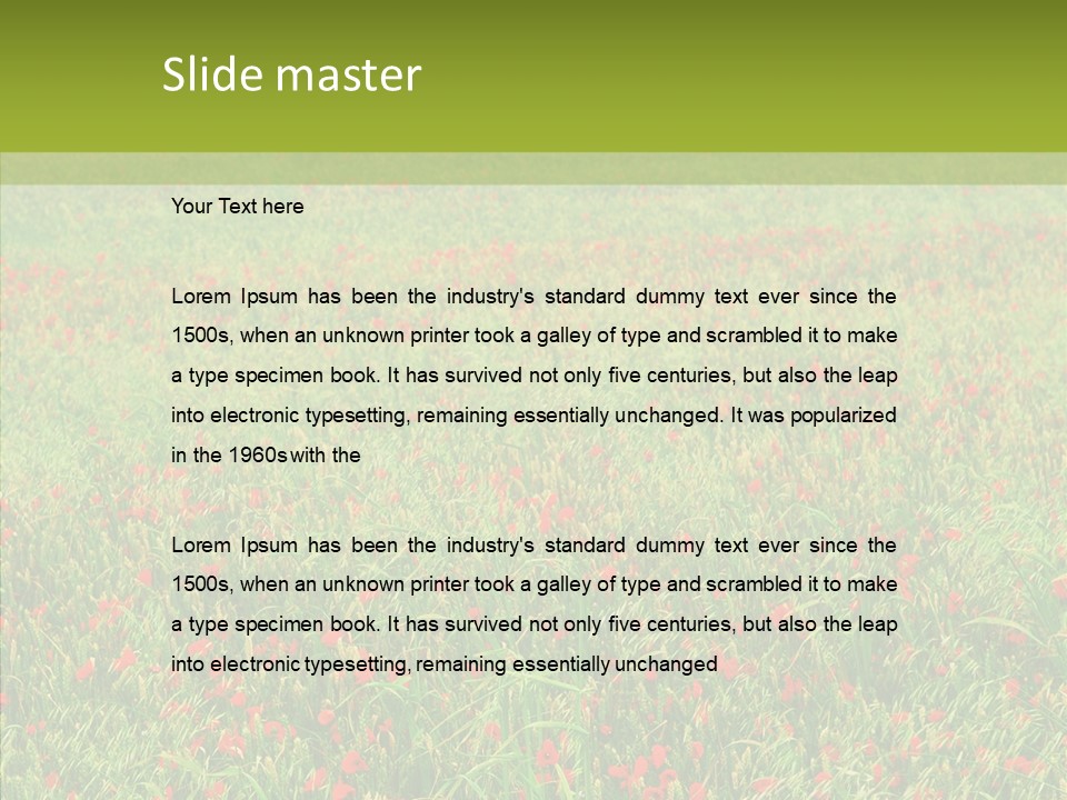 Vacation Europe Remembrance PowerPoint Template