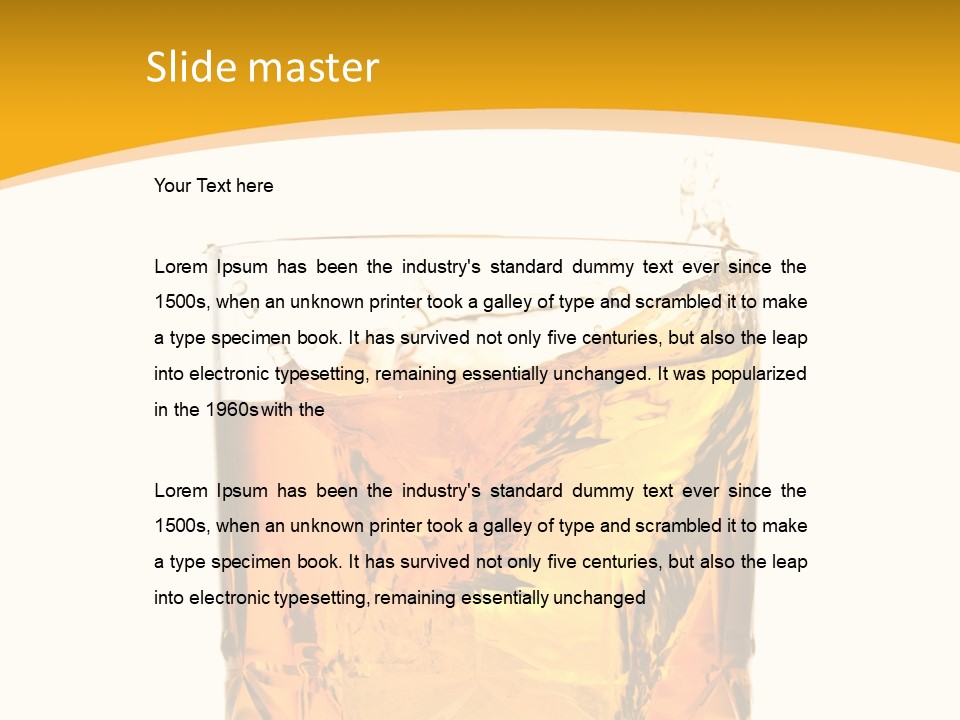 Scottish Celebrate Thirst PowerPoint Template