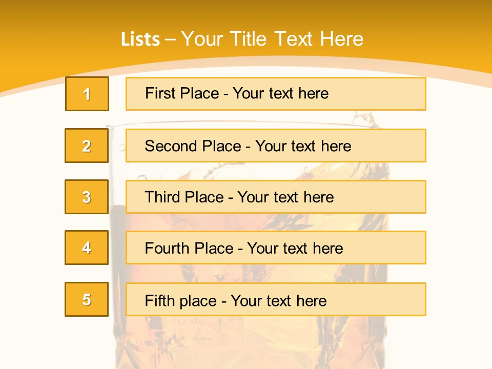 Scottish Celebrate Thirst PowerPoint Template