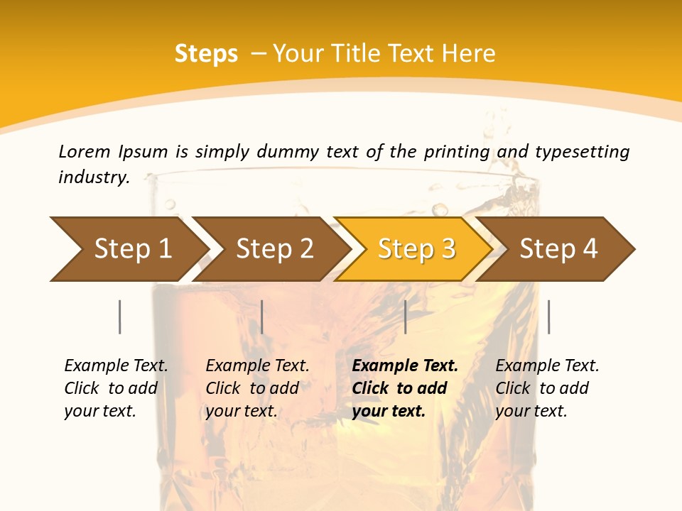 Scottish Celebrate Thirst PowerPoint Template