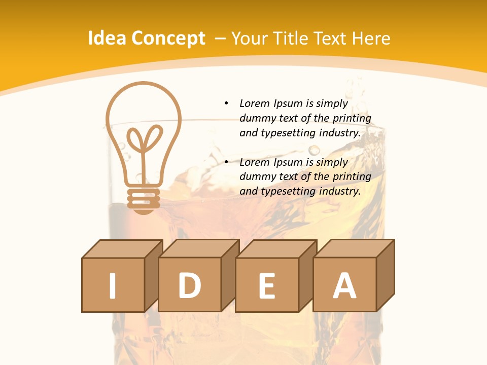 Scottish Celebrate Thirst PowerPoint Template