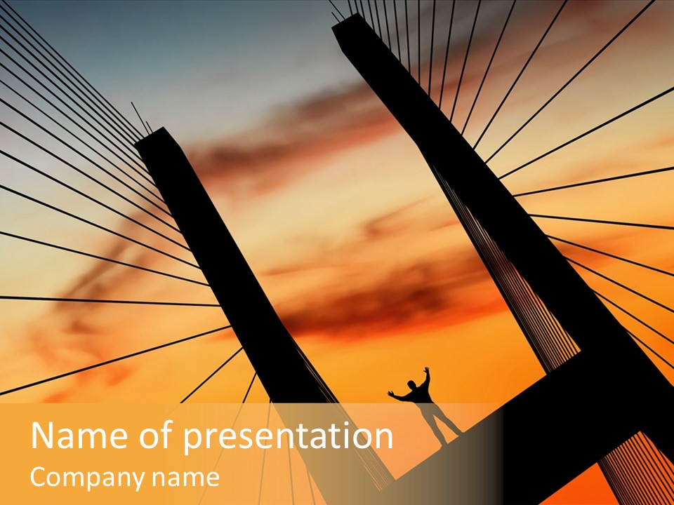 Table Corporation Writing PowerPoint Template
