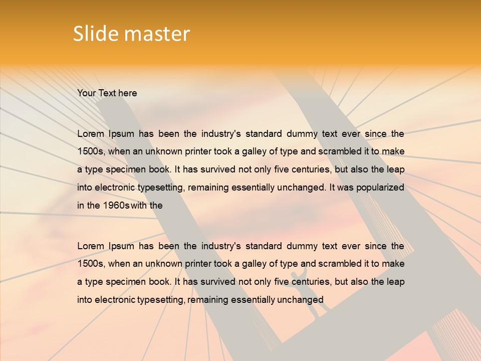 Table Corporation Writing PowerPoint Template