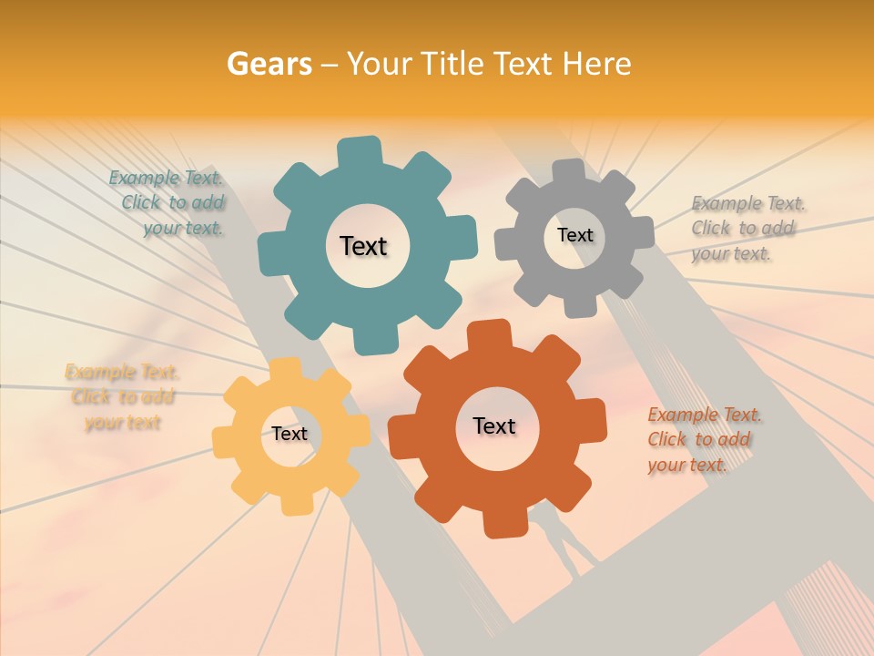 Table Corporation Writing PowerPoint Template