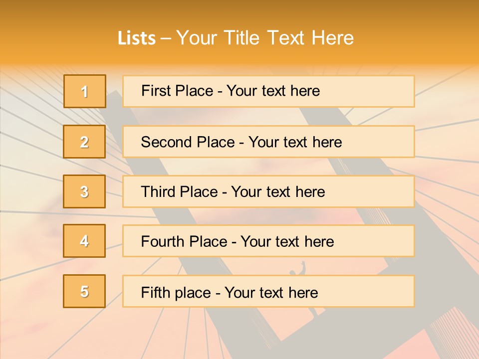 Table Corporation Writing PowerPoint Template