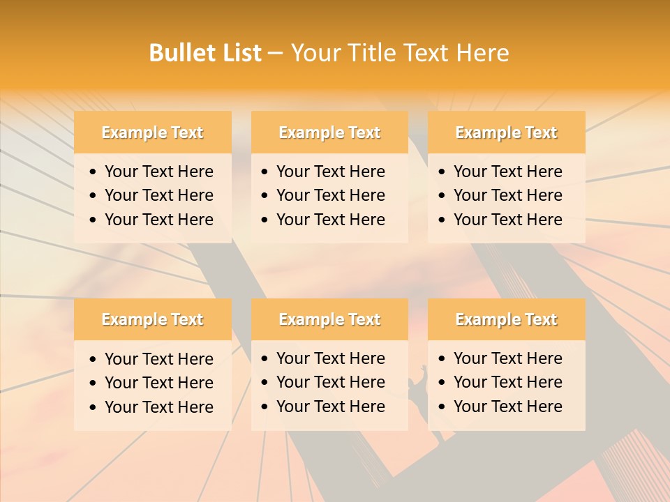 Table Corporation Writing PowerPoint Template
