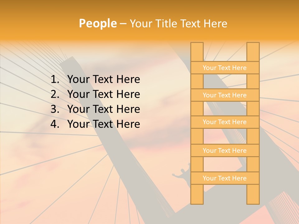 Table Corporation Writing PowerPoint Template