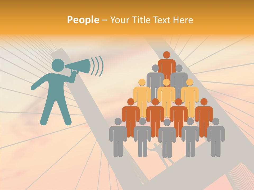 Table Corporation Writing PowerPoint Template