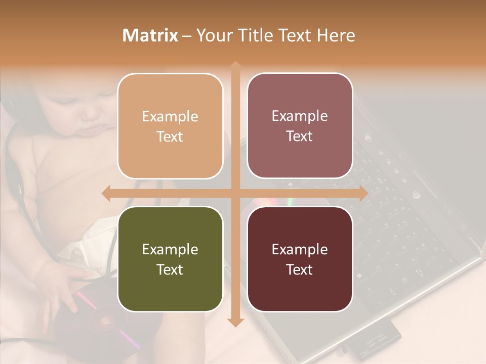 Creation Eye Isolated PowerPoint Template