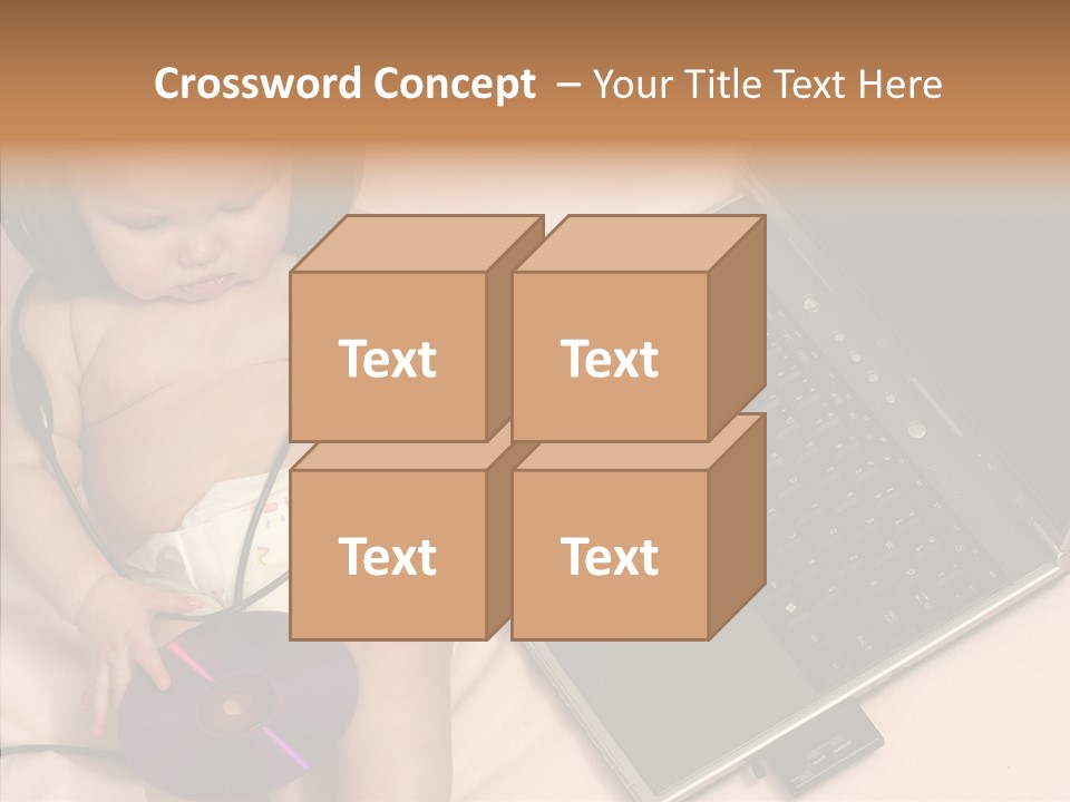 Creation Eye Isolated PowerPoint Template