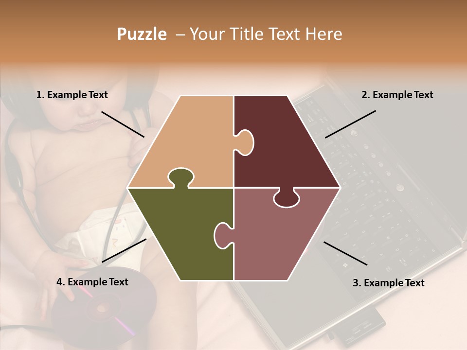 Creation Eye Isolated PowerPoint Template