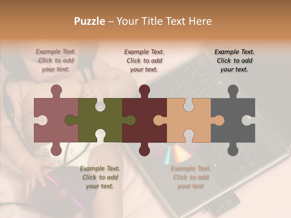 Creation Eye Isolated PowerPoint Template