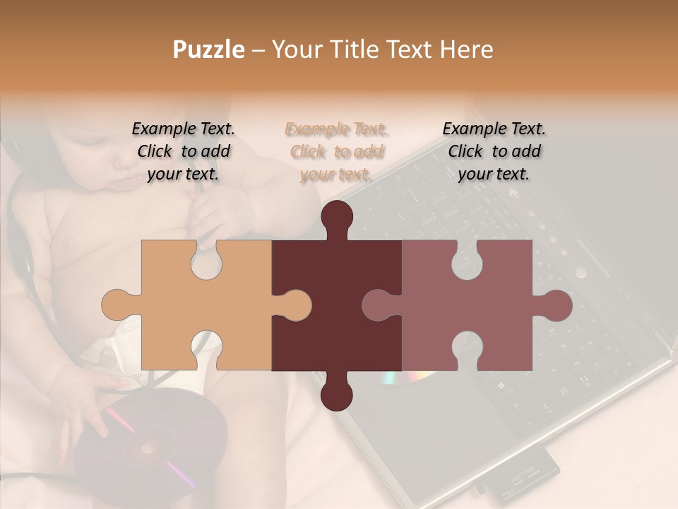 Creation Eye Isolated PowerPoint Template