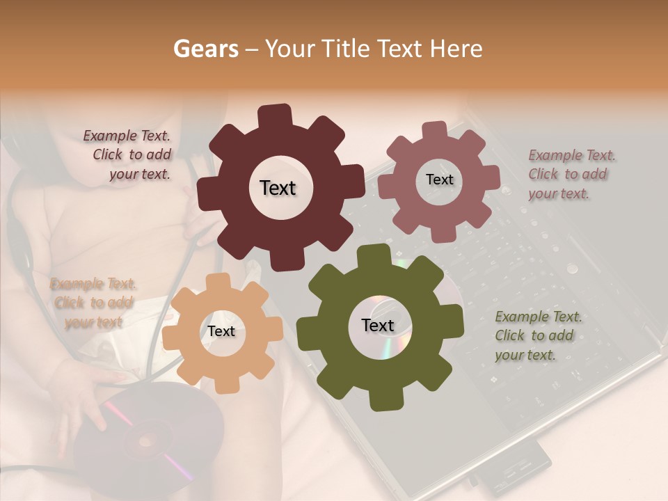 Creation Eye Isolated PowerPoint Template