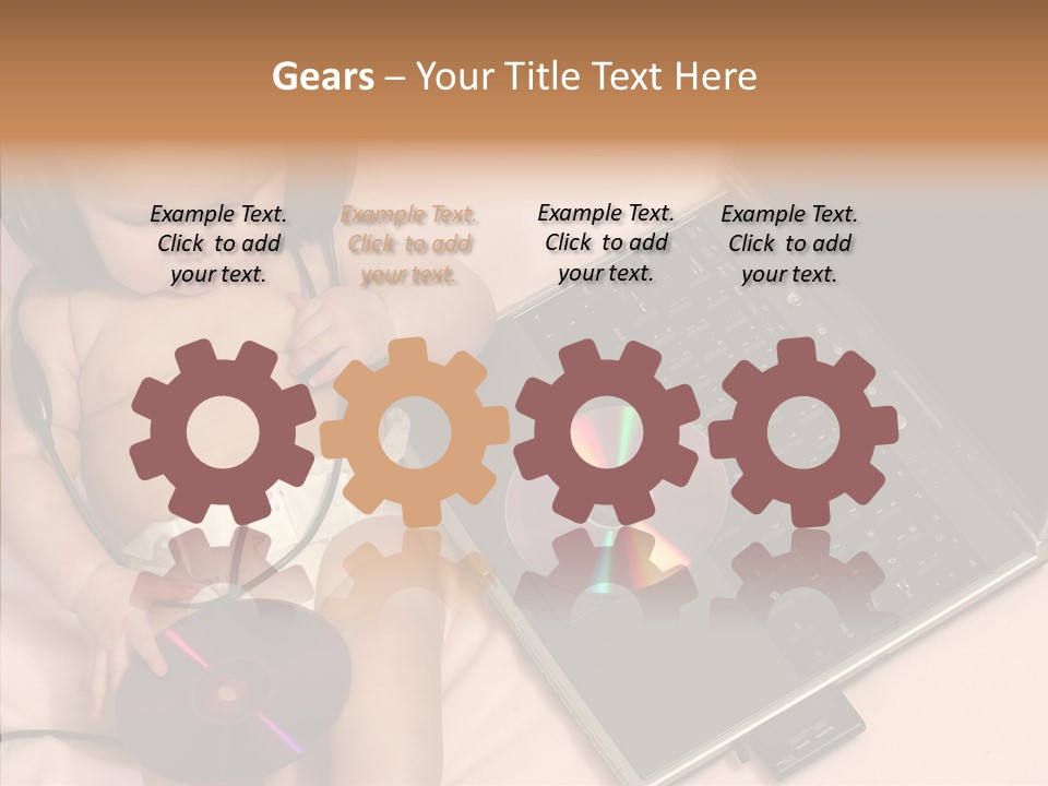 Creation Eye Isolated PowerPoint Template