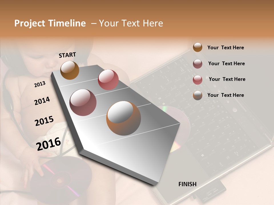 Creation Eye Isolated PowerPoint Template
