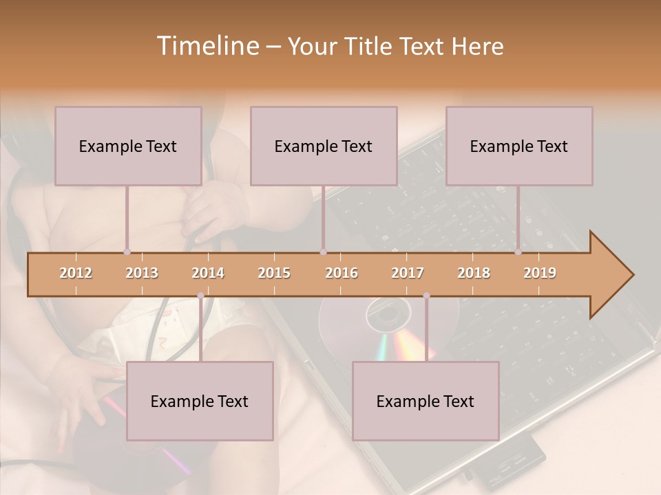 Creation Eye Isolated PowerPoint Template