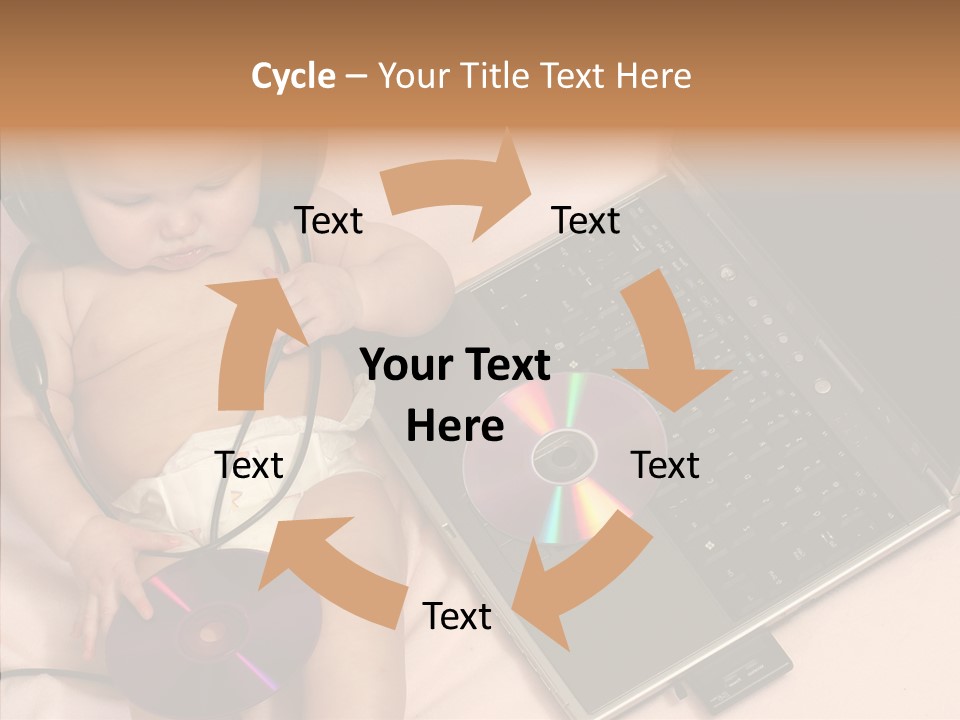 Creation Eye Isolated PowerPoint Template