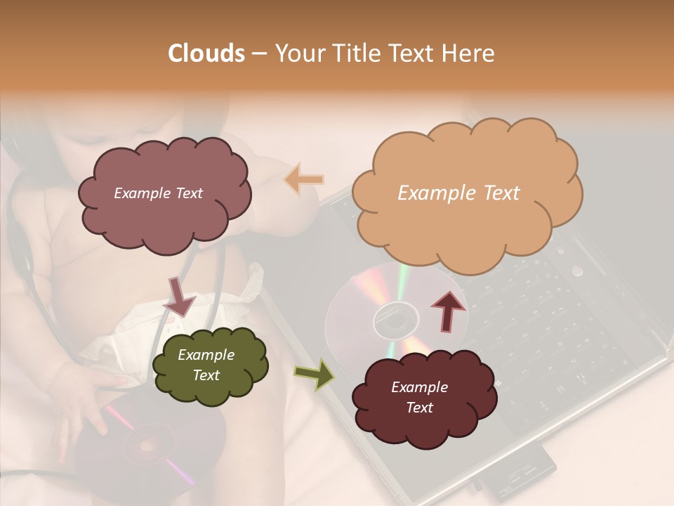 Creation Eye Isolated PowerPoint Template
