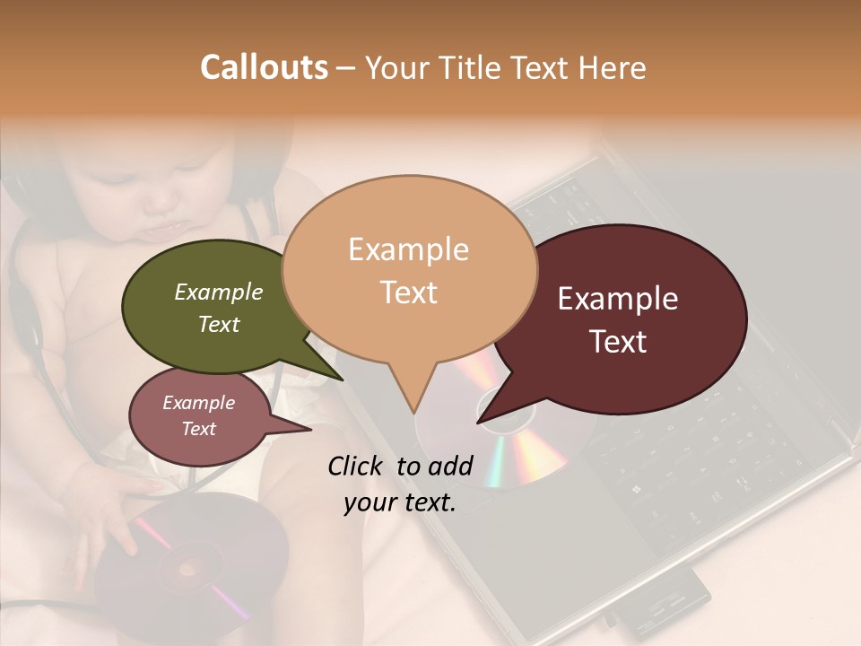 Creation Eye Isolated PowerPoint Template