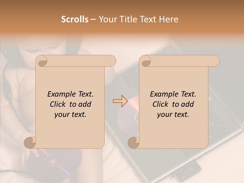 Creation Eye Isolated PowerPoint Template