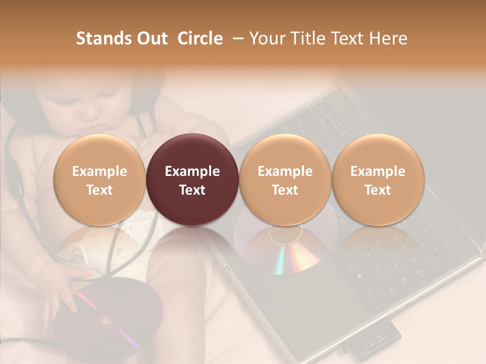 Creation Eye Isolated PowerPoint Template