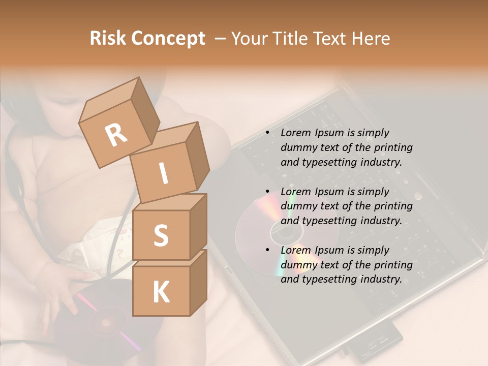 Creation Eye Isolated PowerPoint Template