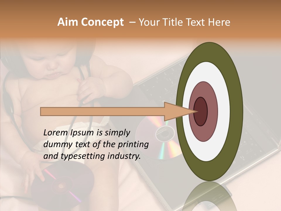 Creation Eye Isolated PowerPoint Template