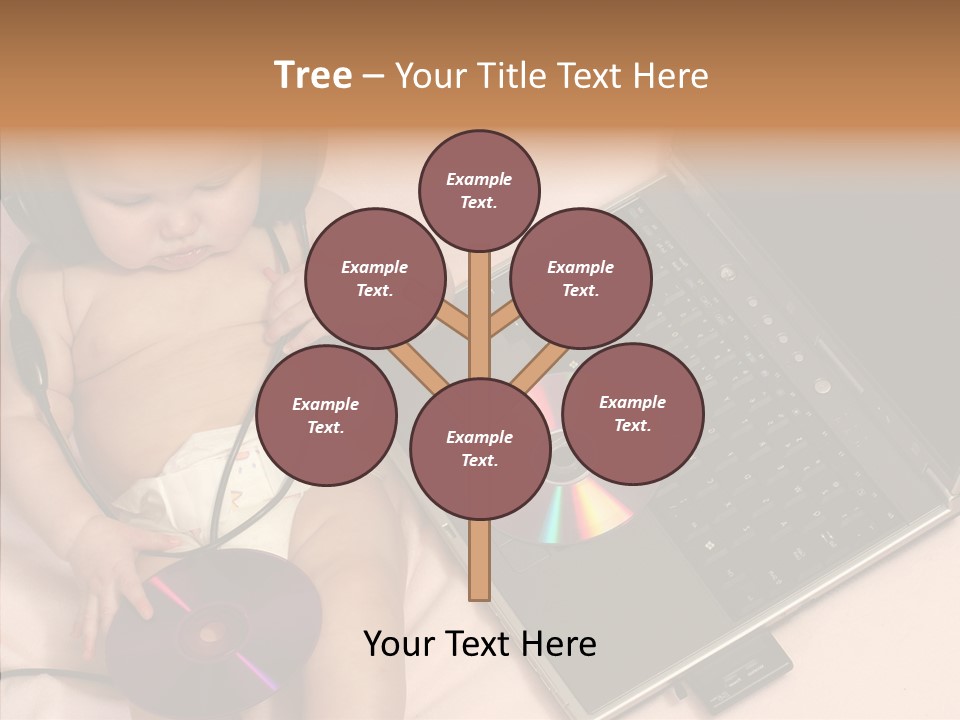 Creation Eye Isolated PowerPoint Template