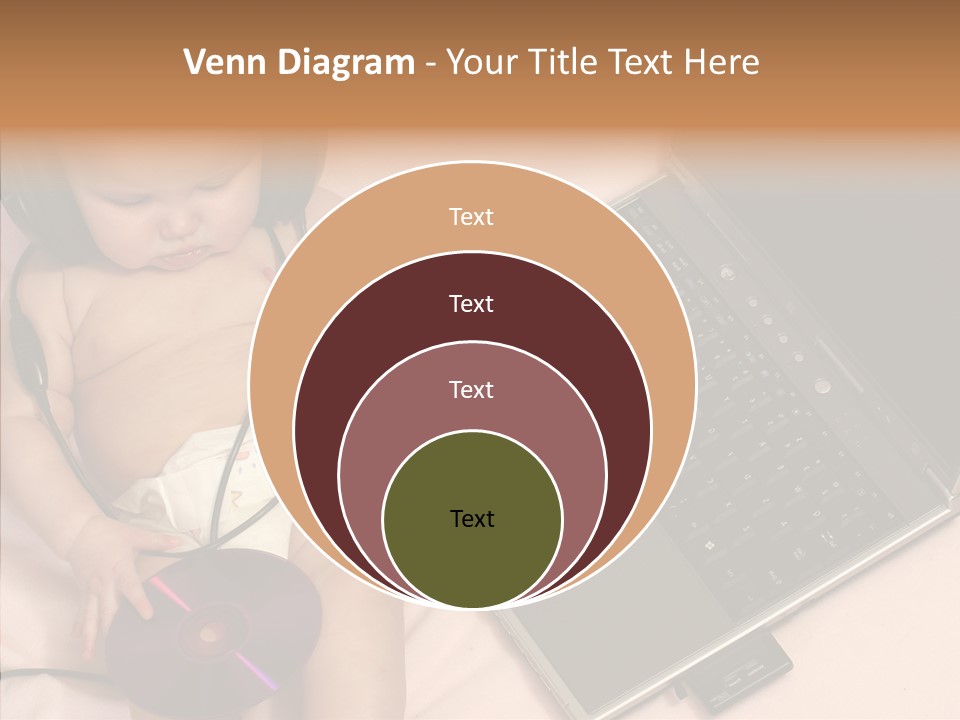 Creation Eye Isolated PowerPoint Template