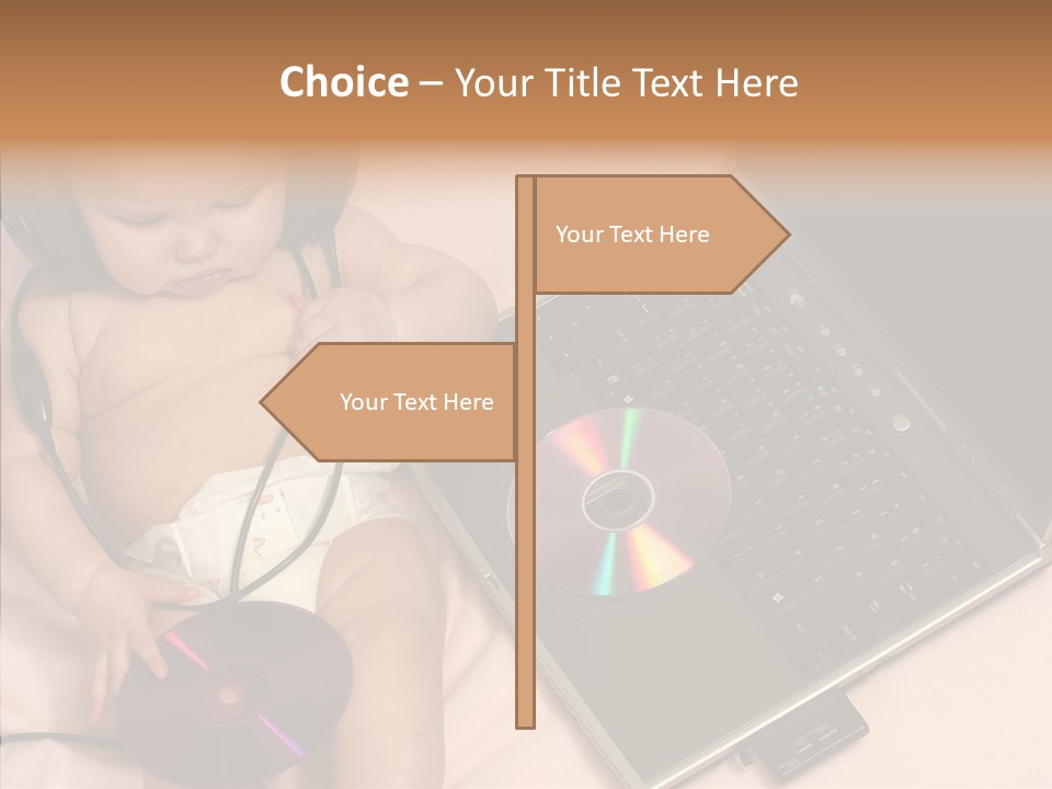 Creation Eye Isolated PowerPoint Template