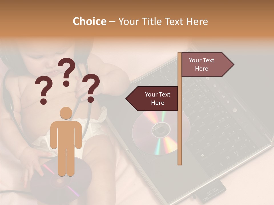 Creation Eye Isolated PowerPoint Template